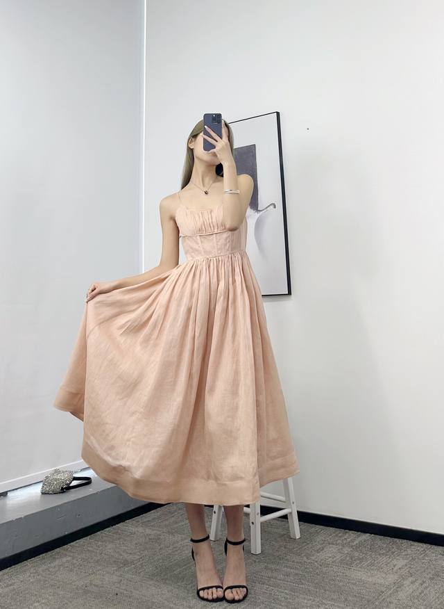 Linen pleated dress! Linen S/M/D/D