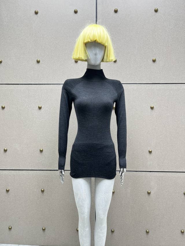 Alai* Show Style Fine Wool Knit Dress! 100% Yangzi Wool, Sizes S, M, D, D