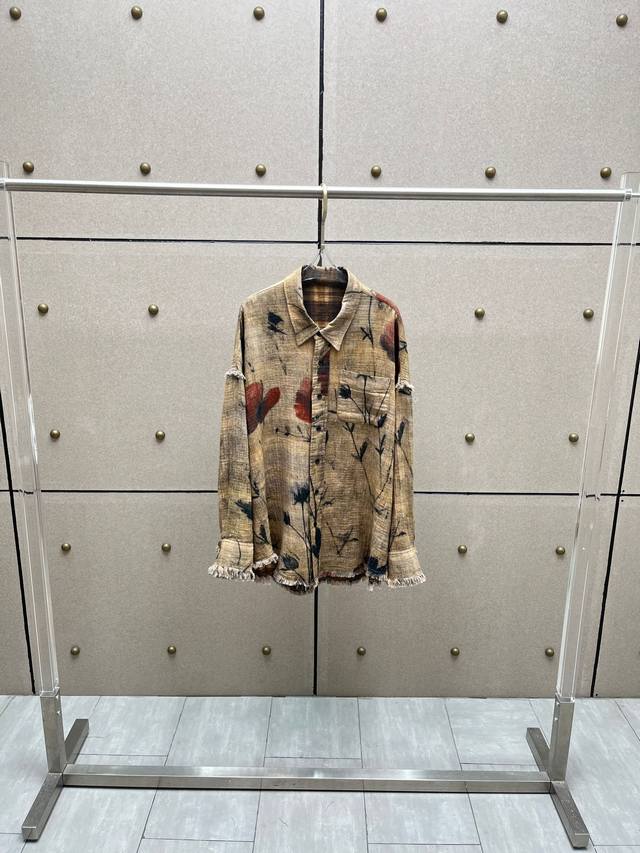 Reversible Printed Soft Fringed Top! Cotton, soft gauze, double-sided print, fri