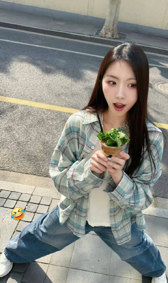 13 Light blue plaid soft cotton yarn top! Cotton yarn fabric, reactive print, ch