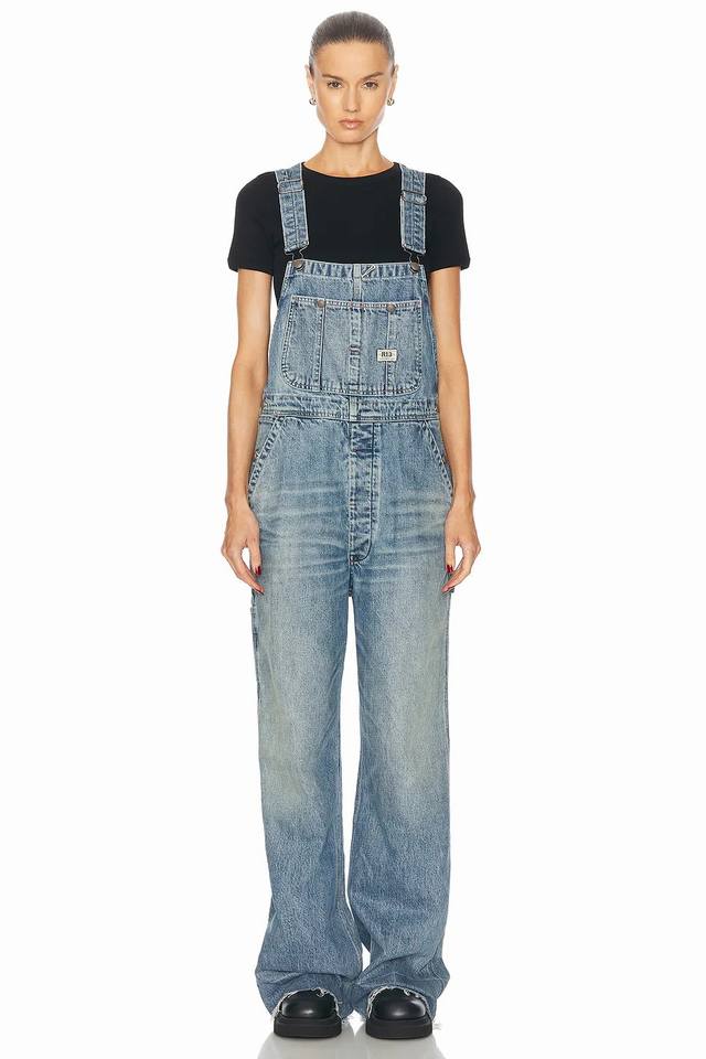 R 1* Detailed Washed Overalls! Cotton Sml Ddd