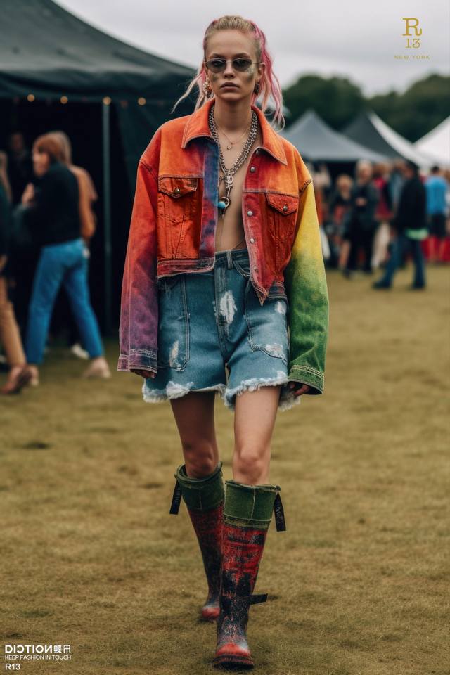 Washed and spray-painted denim jacket! Cotton Sml Ddd