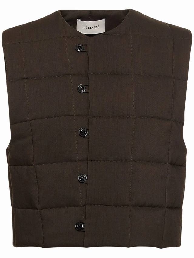 Checkered cotton vest! Minimalist style, custom-dyed cotton fabric, Sml Ddd