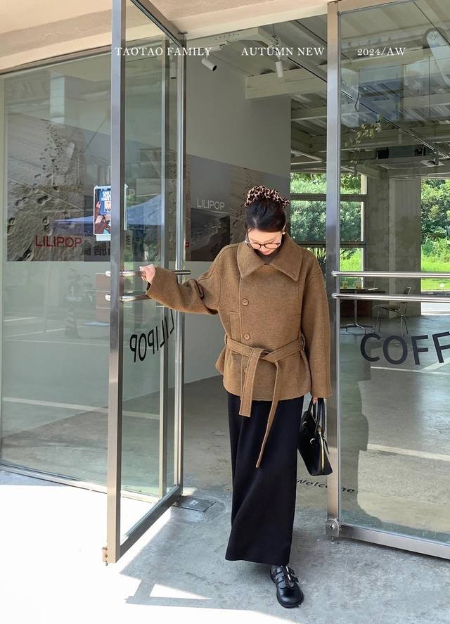 Lemai* Wool Belt Jacket! Sml Ddd