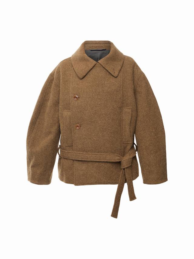 Lemai* Wool Belt Jacket! Sml Ddd