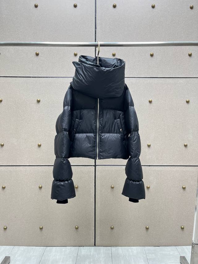 Rick scarf down jacket! White duck down, Sml Ddd