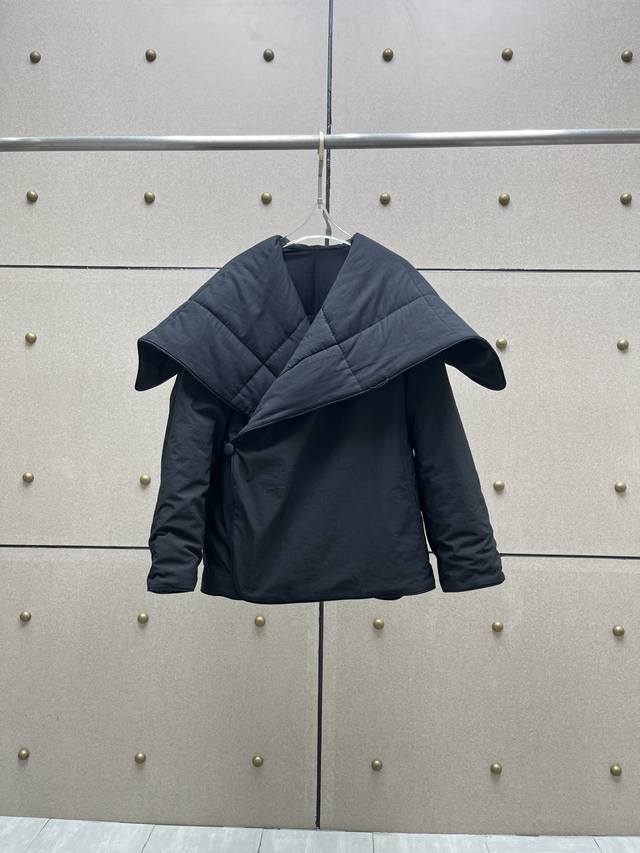 M6 Large collar, single-button cotton coat! Puffer jacket, two colors, sizes S,