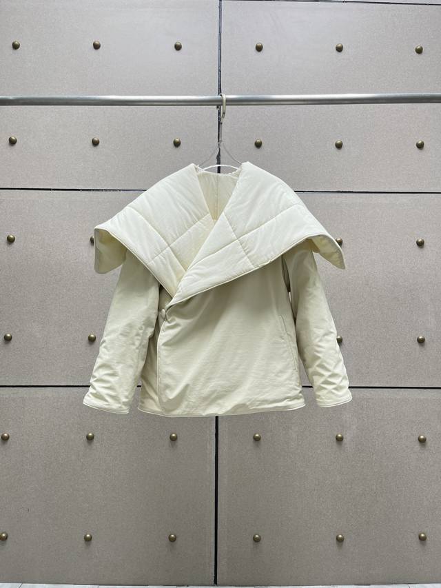 M6 Large collar, single-button cotton coat! Puffer jacket, two colors, sizes S,