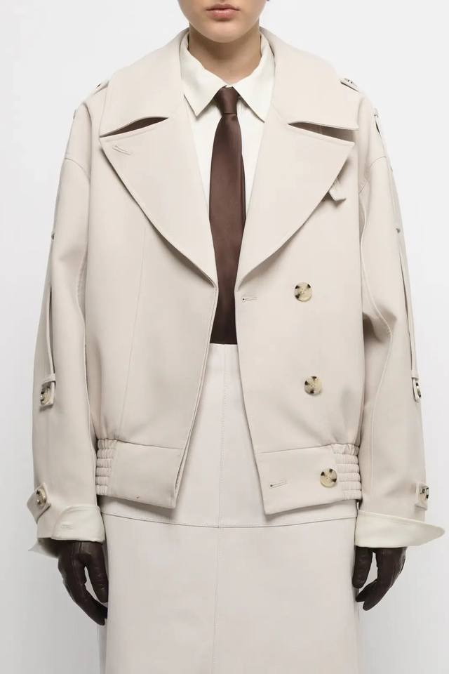 Sleek bomber trench coat! Sml Ddd