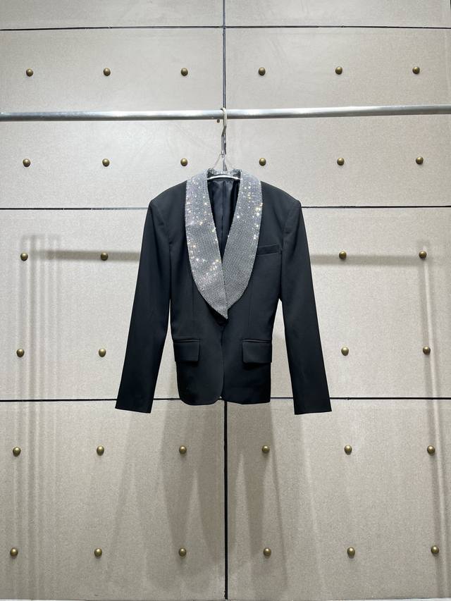 New Rhinestone-Studded Oversized Fitted Suit! Available in Three Colors: Sizes S