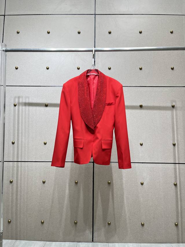 New Rhinestone-Studded Oversized Fitted Suit! Available in Three Colors: Sizes S