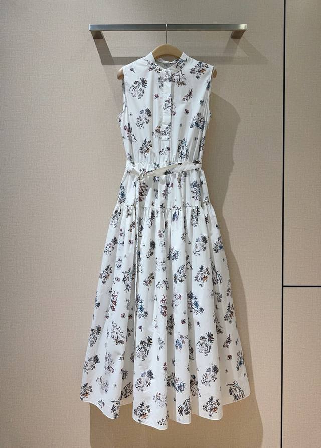 2025 Adam Lipp*E*S Adam Lipps Spring Latest Sleeveless Dress features a resort-s