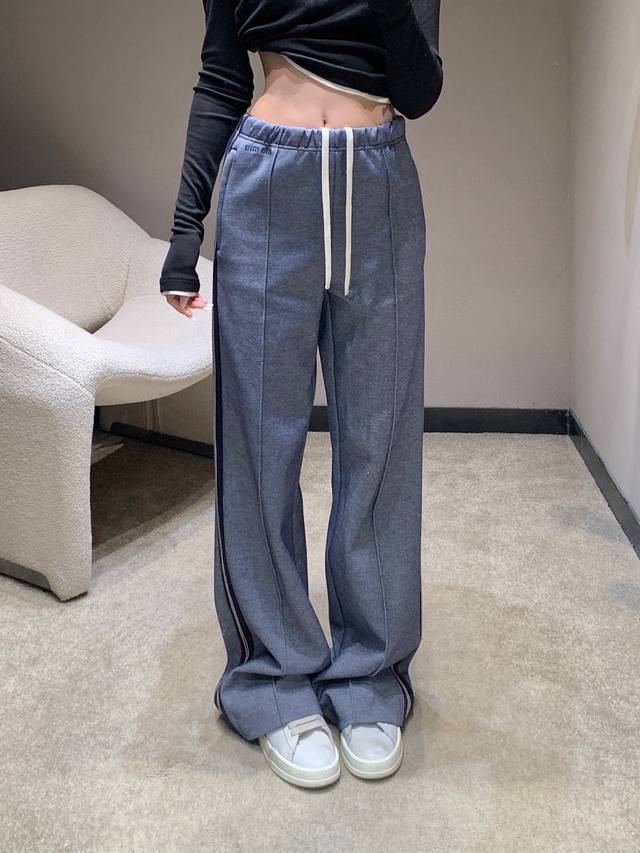 25Fw Autumn/Winter New Style Casual Trousers with Contrasting Color Webbing Alon