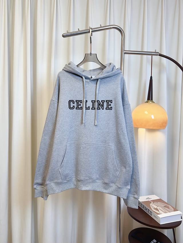 Ce** New Letter Logo Sweatshirt/Hoodie, Custom Pure Cotton Terry Fabric, High We