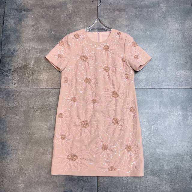 Restocked item. Original heavy embroidery and beading. Valent*N boutique style,