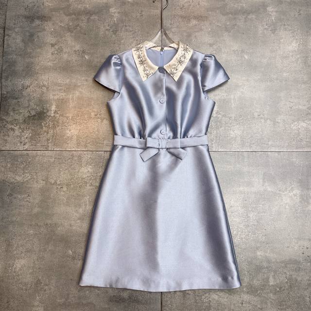 Restocked M*U 2025 Spring/Summer New Heiress Dress, Age-Defying Magic Lapel, Hea