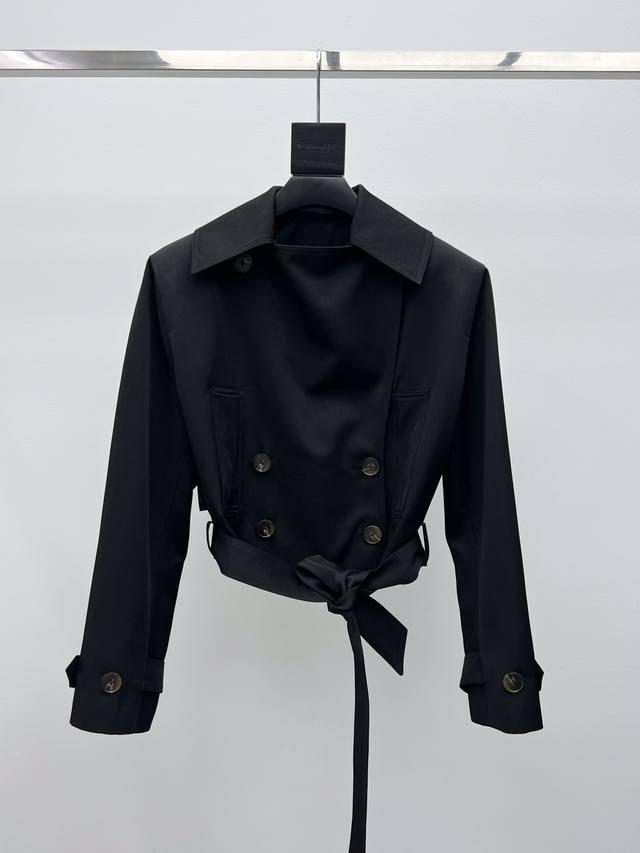 Helsa* Oversized Lapel Short Trench Coat Helsa's new Office Lady series, creatin