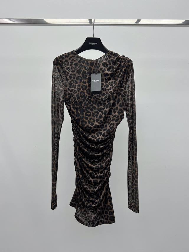Hot Selling Item * Leopard Print Dress A leopard print tulle jersey knitted mini