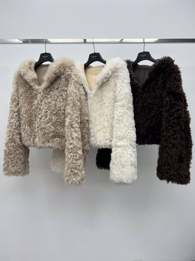 Hooded Shearling Fabric Made with Premium Imported Tuscan Shearling Fabric The f Hooded Shearling Fabric Made with Premium Imported Tuscan Shearling Fabric The f