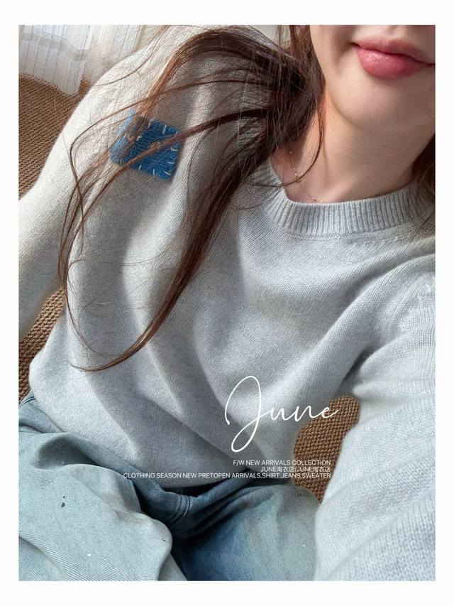 Original Mar 2025 Autumn/Winter New Fashion Cashmere Knit Sweater, 7Krack Single