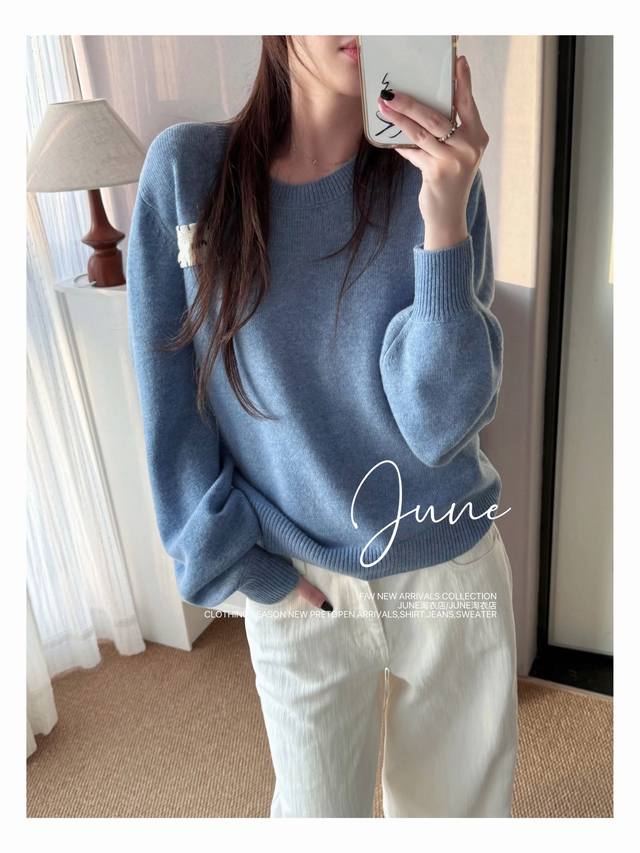 Original Mar 2025 Autumn/Winter New Fashion Cashmere Knit Sweater, 7Krack Single