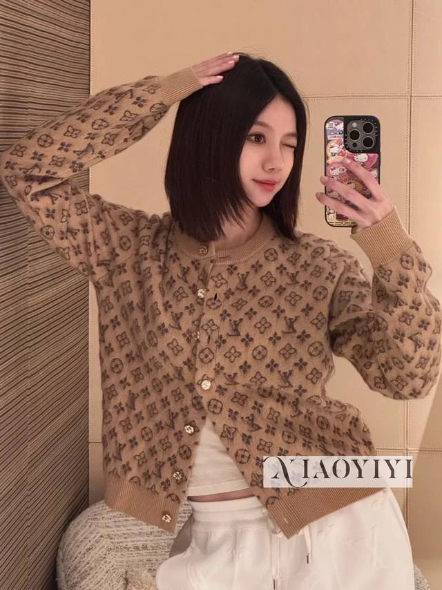 Original Ll......2025 Autumn/Winter New Fashionable Round Neck Jacquard Wool Kni