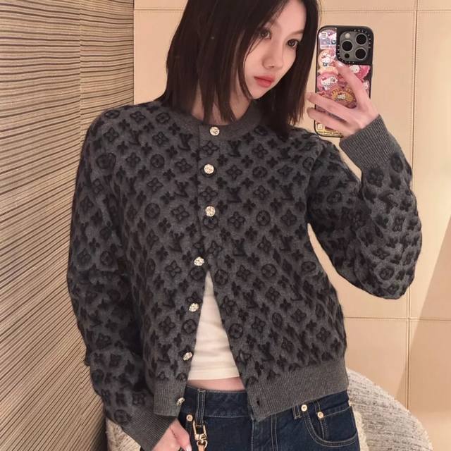 Original Ll......2025 Autumn/Winter New Fashionable Round Neck Jacquard Wool Kni