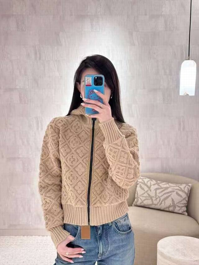 Original Ll......2025 Autumn/Winter New Fashion Diamond Pattern Jacquard Wool Kn