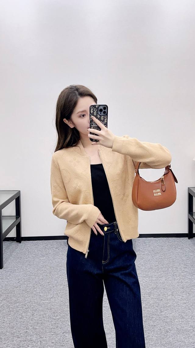 Original Ll... 2025 Autumn/Winter New Fashion Jacquard Letter Knit Cardigan, cus