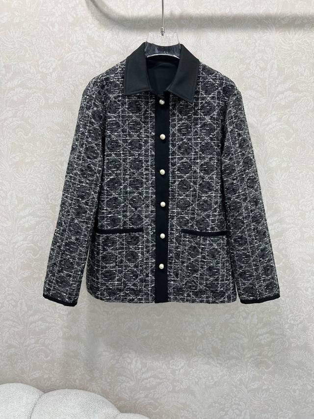 Dio* 2025 Autumn/Winter New Cannage Shirt/Coat. Classic Princess Diana cannage p