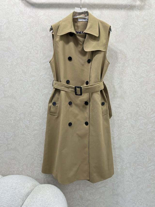 Dio* 2025 Autumn/Winter Lace-up Vest Dress Coat - A classic that's sure to catch