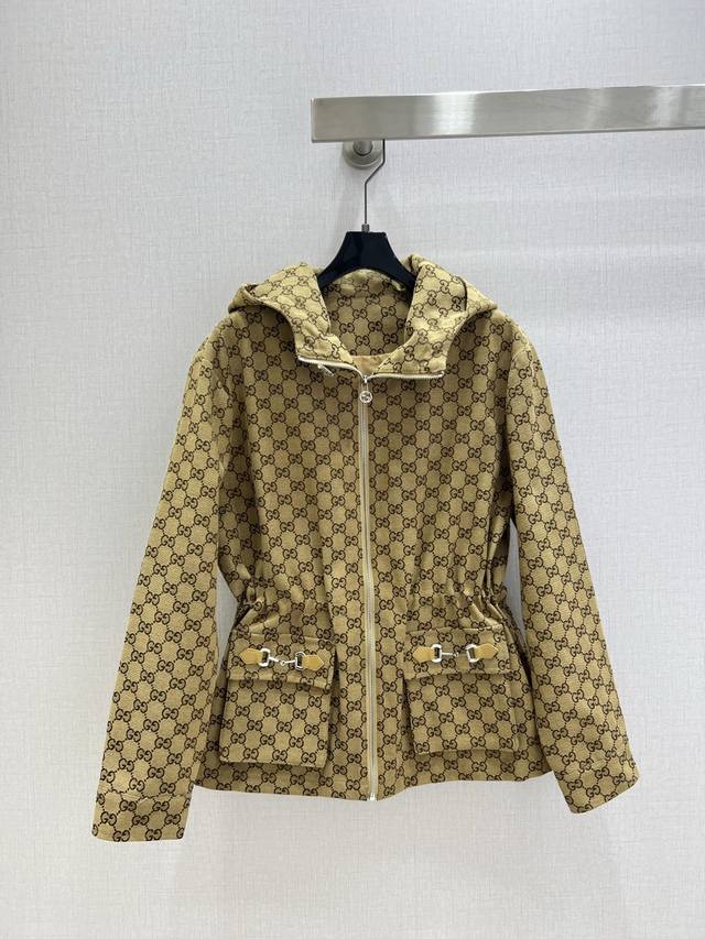 Highly recommend GUC*2025 early autumn new double G jacquard pocket jacket! Supe