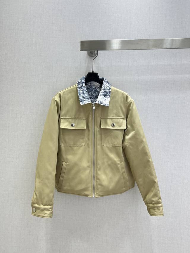 Highly recommend Dio*2025 Autumn/Winter New Lapel Animal Print Quilted Jacket, r