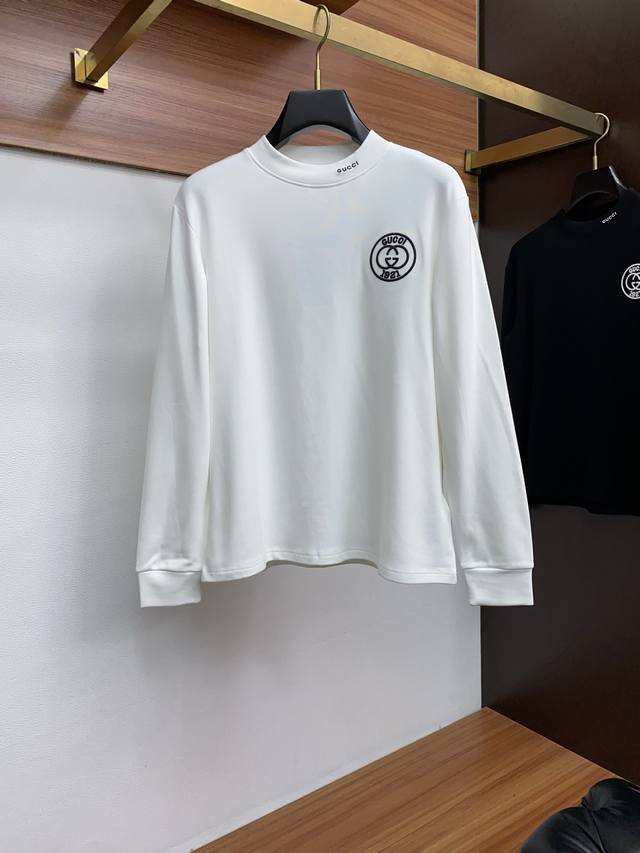 Gucci 25Ss Autumn New Arrival, Trade Order Round Neck Long Sleeve Base Shirt, Po