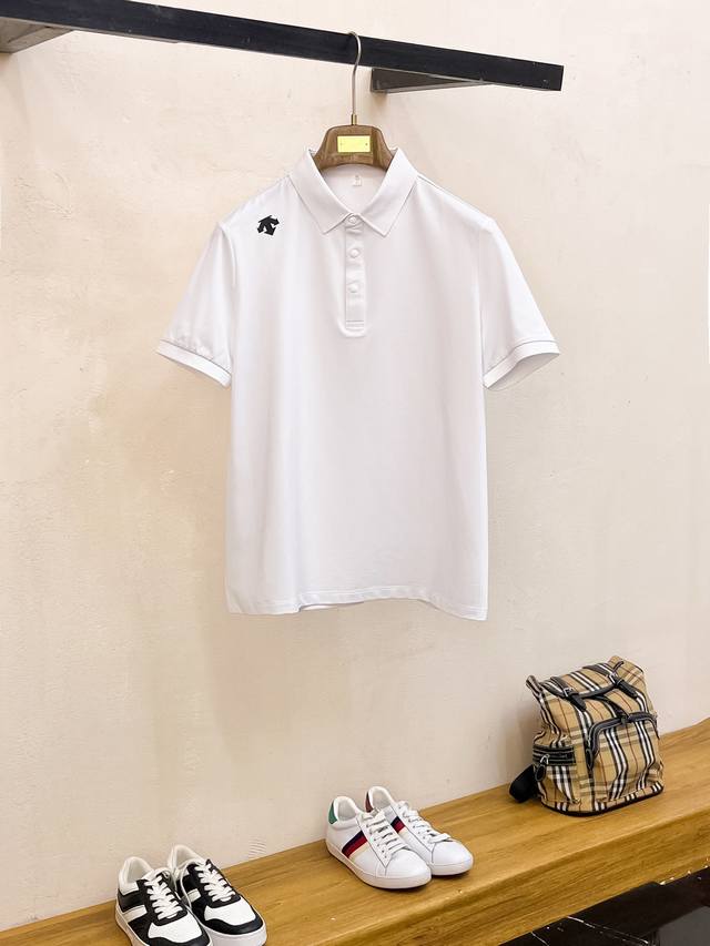 Descente 25Ss New Spring/Summer Short-Sleeve Polo Shirt, Top-Quality Custom-Made
