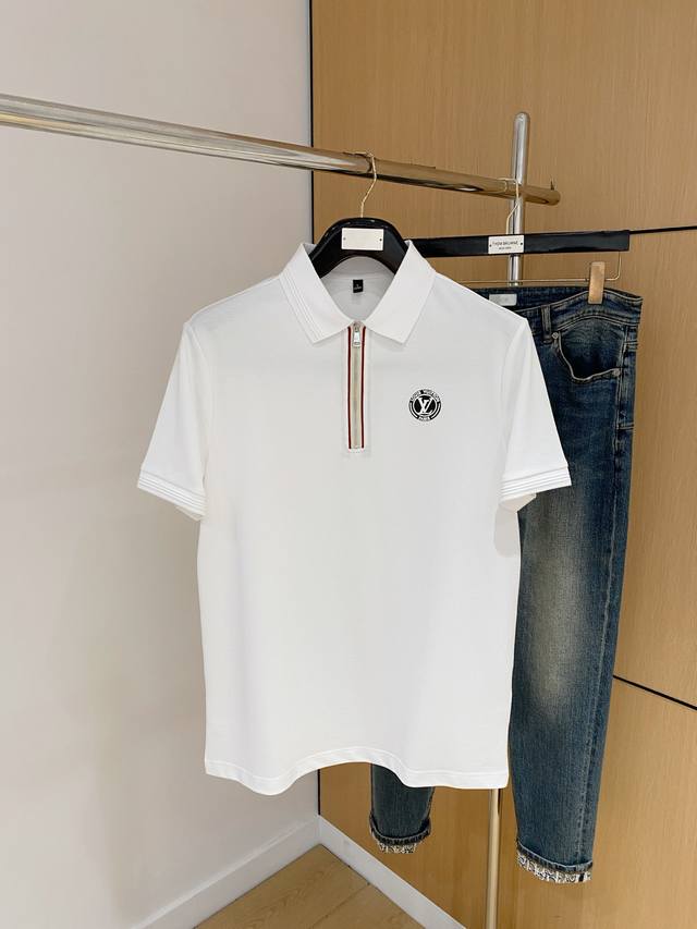 Plv 25Ss New Spring/Summer Short-Sleeve Polo Shirt, Top-Quality Custom-Made High