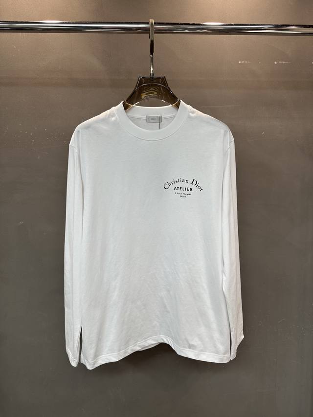 D*Or Classic Style Cd Slogan Print Long-Sleeve T-Shirt Made with premium long-st