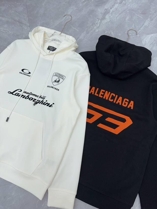 Balenciaga 25S New Arrival Hooded Sweatshirt. Unisex! High quality, high-quality