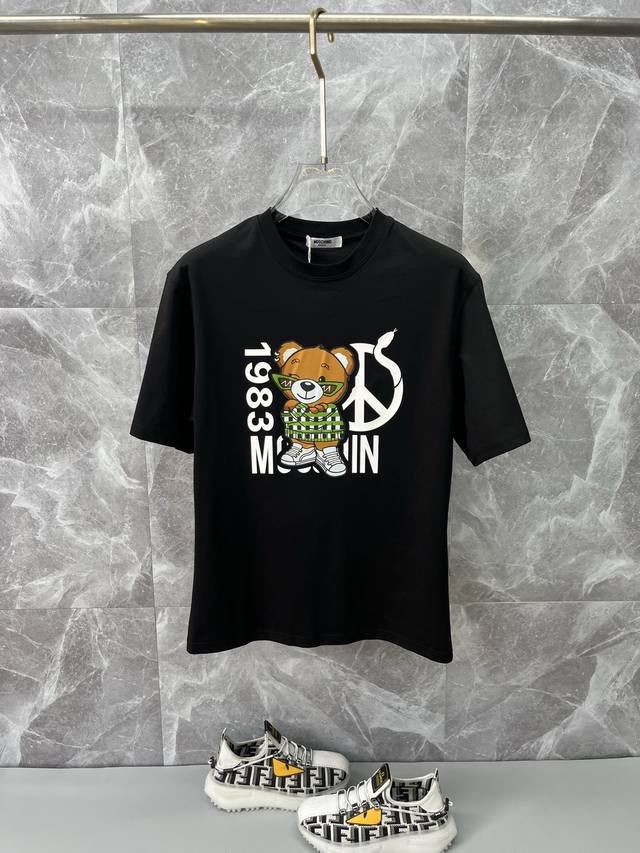 Moschino's latest 2025 Spring/Summer short-sleeved T-shirts are now available! M