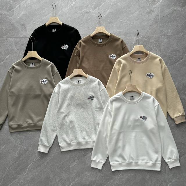 Factory direct sales! Monclerz long-sleeved sweatshirt, unisex, letter embroider