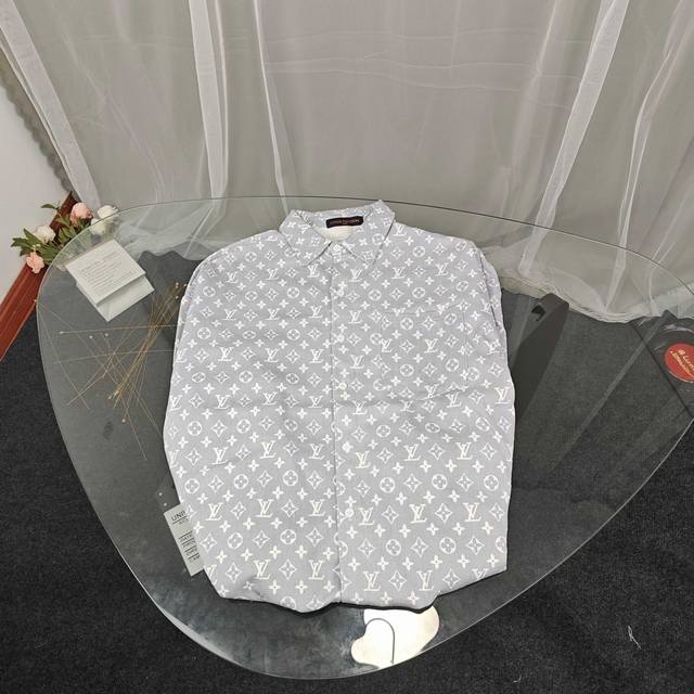 Louis Vuitton LV All-over Jacquard Pocket Denim Jacket Custom-woven and dyed jac