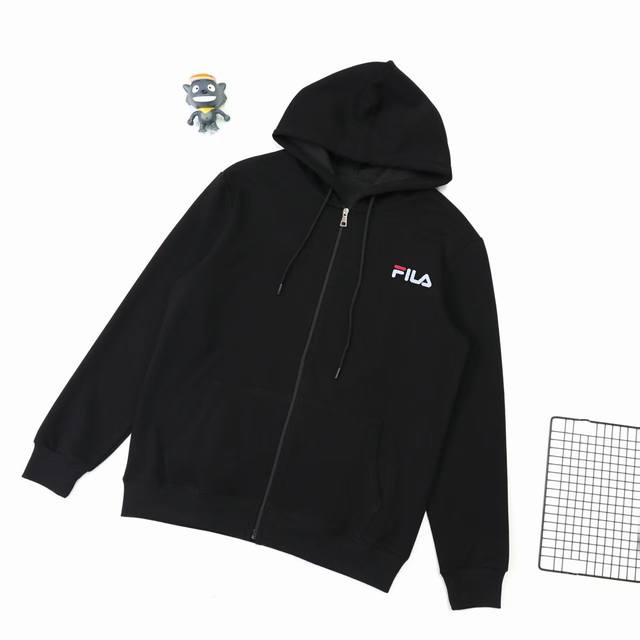 New Arrival: Fila 25Ss Autumn Classic Silicone Printed Logo Hooded Cardigan! Mad