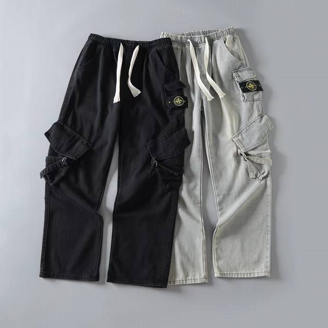 High-quality #Stone Island 2025 New American High Street Wide-Leg Straight-Leg J