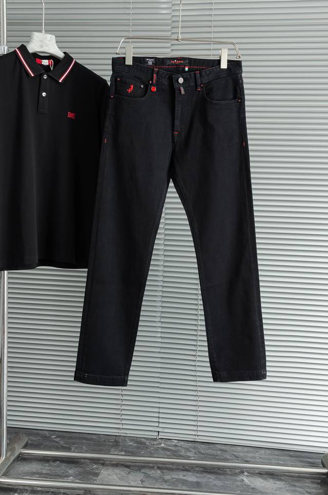 New# Kit# On Newest release of men's fashion business casual denim jeans, a Pari