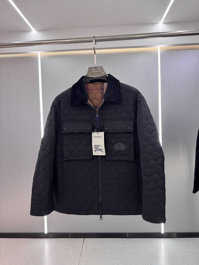 25 Autumn/Winter New Arrival# Bbr Autumn/Winter Men's Cotton-padded Plaid Jacket