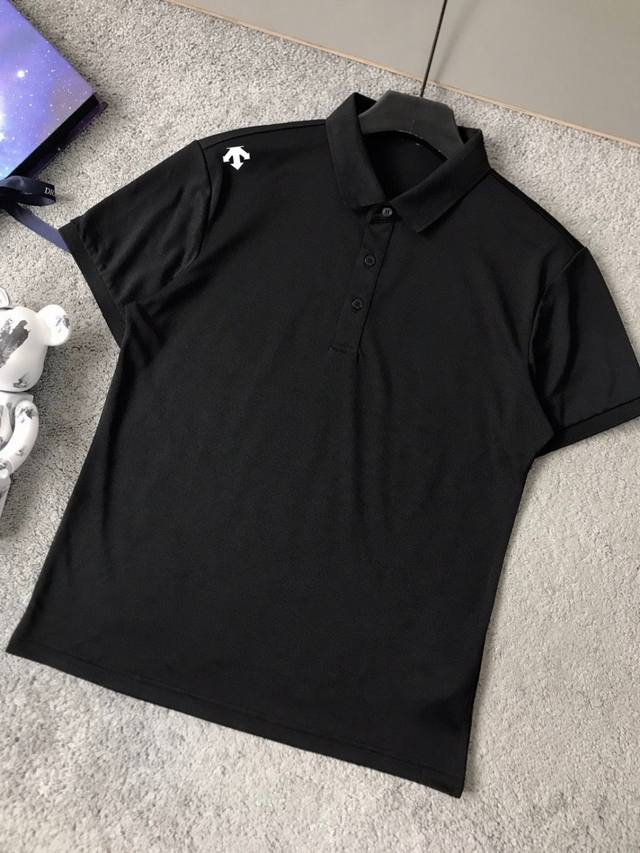 Descente official website summer men's short-sleeved polo shirt, high-end T-shir