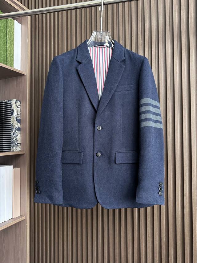 Navy Blue ~ Tb Original Men's 2025 Autumn/Winter Fashion Wool Blazer, Ddd