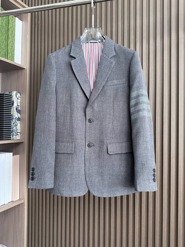 Gray ~ Tb Original Men's 2025 Autumn/Winter Fashion Wool Blazer, Ddd