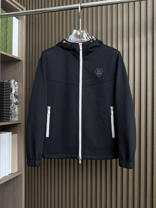 Black ~ Bc's 2025Fw Men's Autumn/Winter New Corduroy Hooded Jacket Moto Ddd