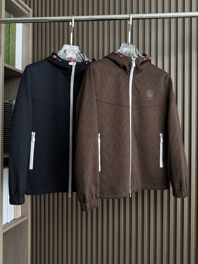 Bc Men's 2025Fw Autumn/Winter New Corduroy Hooded Jacket (Moto Ddd). The hooded